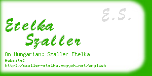 etelka szaller business card